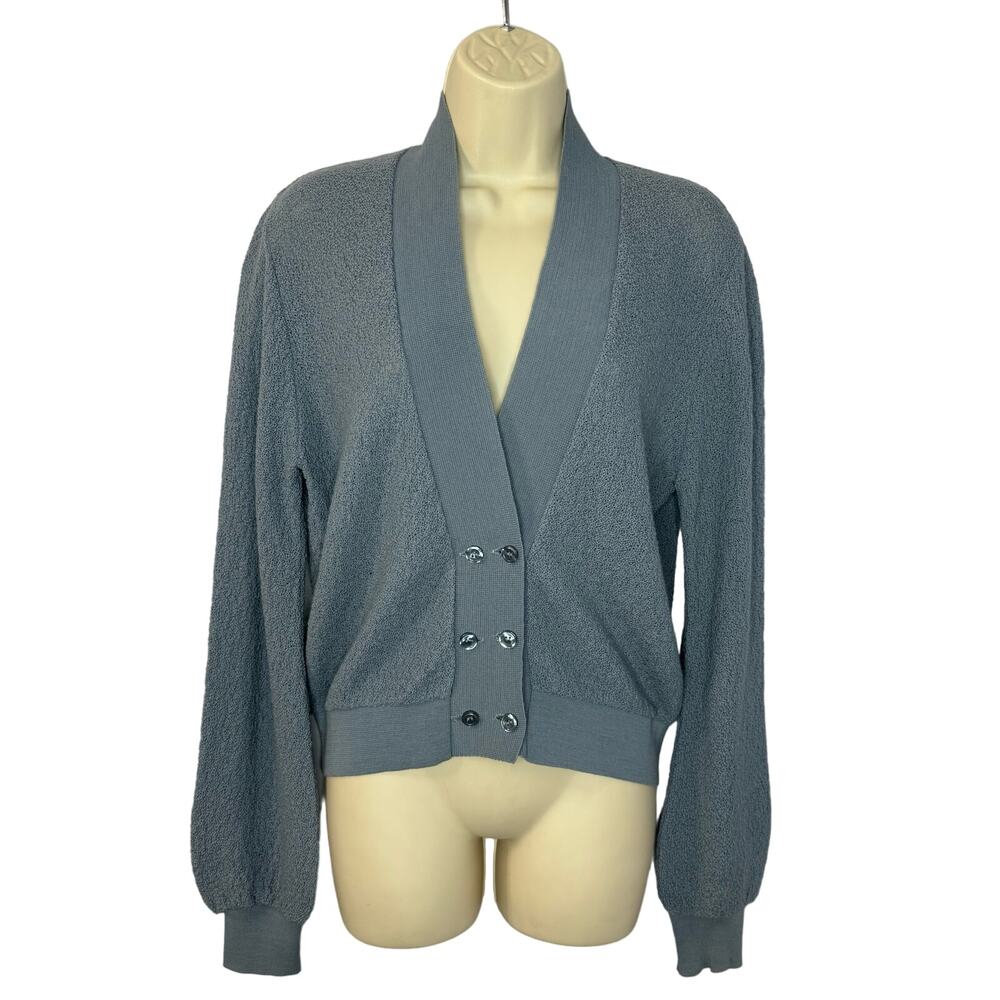 Vintage Young Pendleton Virgin Wool Cardigan Blue Women's